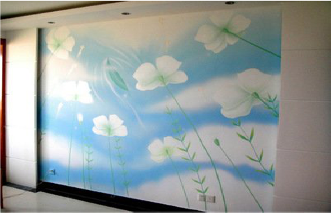 宜春画墙绘怎么画好白云的蓬松感？