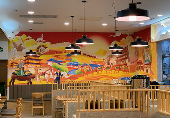 宜春商业空间彩绘介绍。